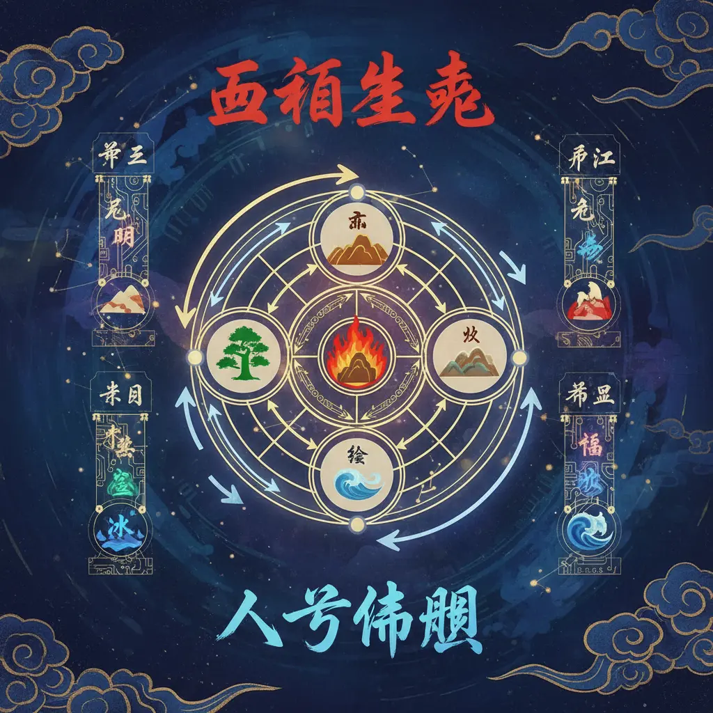 八字命盤 - 五行生剋